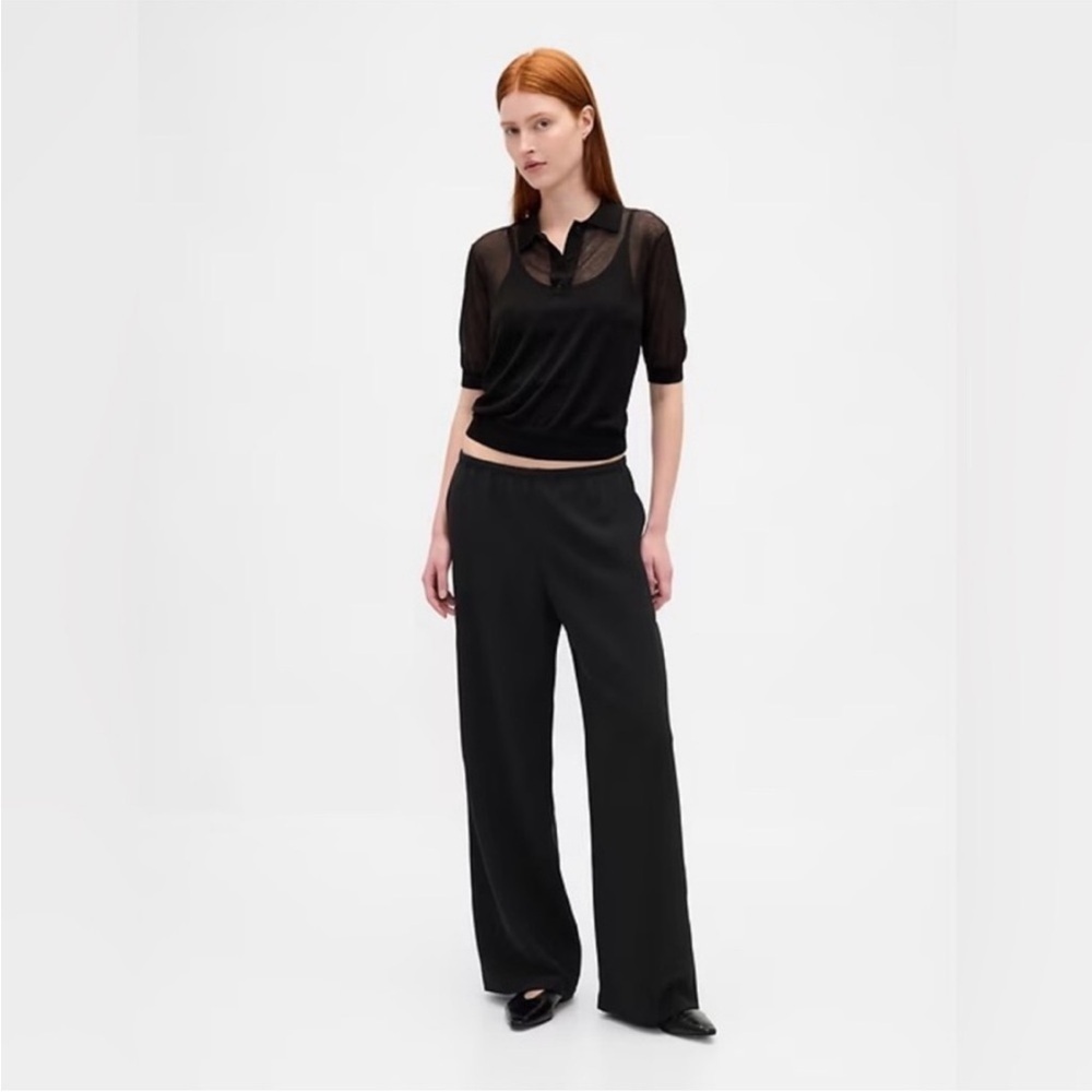 NEW! GAP Black Easy Wide-Leg Pants - TALL SIZES #818696 🩷